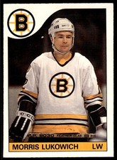 1985-86 O-Pee-Chee Morris Lukowich Boston Bruins #129