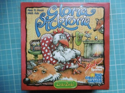 Gloria Picktoria KARTEN BRETTSPIEL - Rio Grande Spiele - vollständig sehr guter Zustand