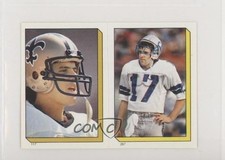 1986 Topps Album Stickers Dave Krieg Bobby Hebert #267-117 00ah