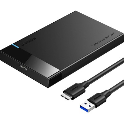 Festplattengehäuse 2,5 Zoll, USB 3.0, SATA, SSD HDD, externes Gehäuse, UASP, ...