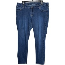 Old Navy Rockstar Skinny Jeans Size 18 Dark Wash Blue Denim Minimalist Capsule