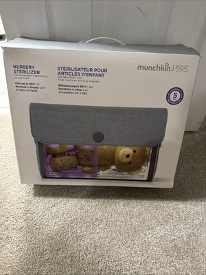 NEW Munchkin Baby 59S Sterilizer Toys Nursery Essentials UV Sanitizer Cleaner