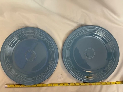 Set of 2 Periwinkle Blue Fiestaware Dinner Plates