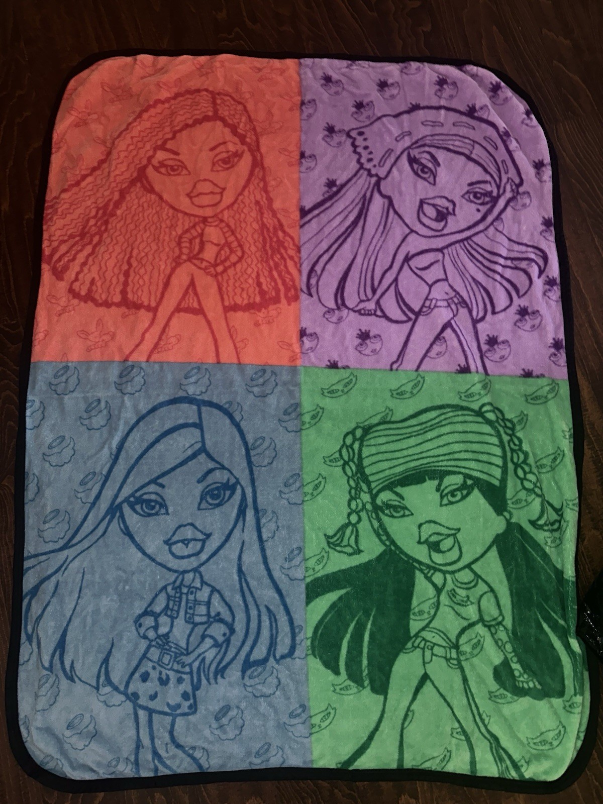 Colorful Fleece Throw Blanket 46x60 Core Characters