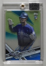 2017 Topps Clearly Authentic Auto Blue 19/25 Raimel Tapia #CAAU-RT Auto 08jk