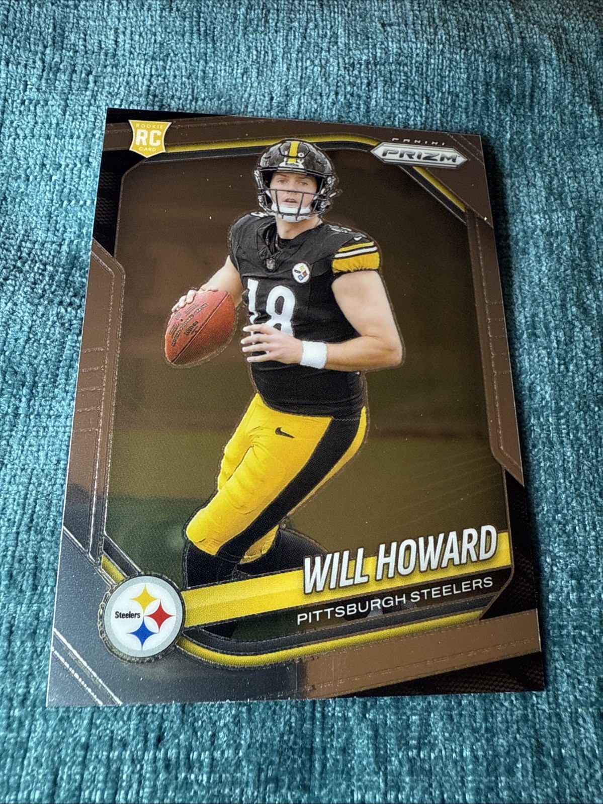 2025 Panini Prizm Football #367 - Will Howard - Rookie Logo - Steelers