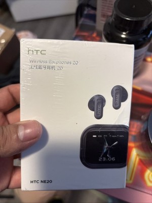 HTC Wireless Earphones 20 NE20 Bluetooth Earbuds White   New Sealed Box 