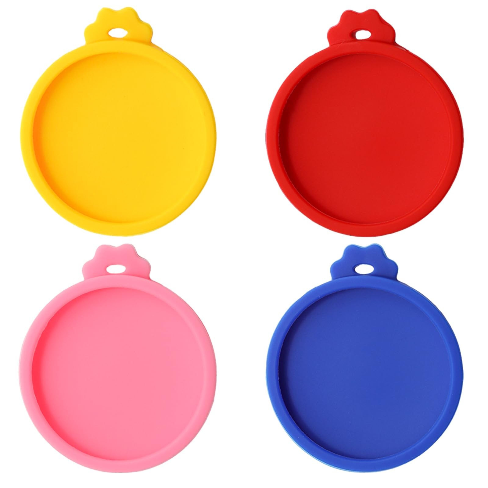 4 Pack Silicone Pet Can Lids Pet Can Covers for 3oz Cat Food Cans