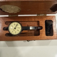 Brown & Sharpe No. 2 Jeweled Dial Test Indicator Made in USA w/ Wood Case