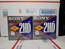2x Sony 2HD 3.5" 1.44MB IBM-Formatted 10-PACK Micro Floppy Diskettes NEW/SEALED
