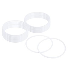 15Pcs Dream Catcher Rings, 7.3" Plastic Macrame Wreath Floral Round Hoop, White