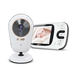 Baby Monitor 3.2" Video Camera With Portable Audio Vox and Temperature Sensor
