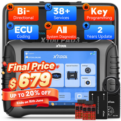 2026 XTOOL X100PAD3 V2.0 Auto IMMO Key Programming All System Diagnostic Scanner