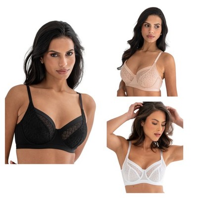 Pour Moi Geo Sculpt BH mit Bügel vollflächig Damen Dessous 99501