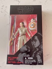 NEW Hasbro Star Wars The Black Series 6-Inch Rey Jakku and BB-8 Action Figure