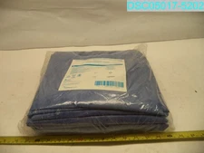 QTY=10: Cardinal Health 8201CG Chemotherapy Gown Knit Cuffs Full Back Blue XL