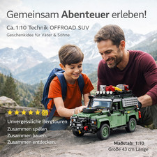 Land Rover Defender  SUV Off-Road Bausatz Bausteine Building Set 1:10 / Technic