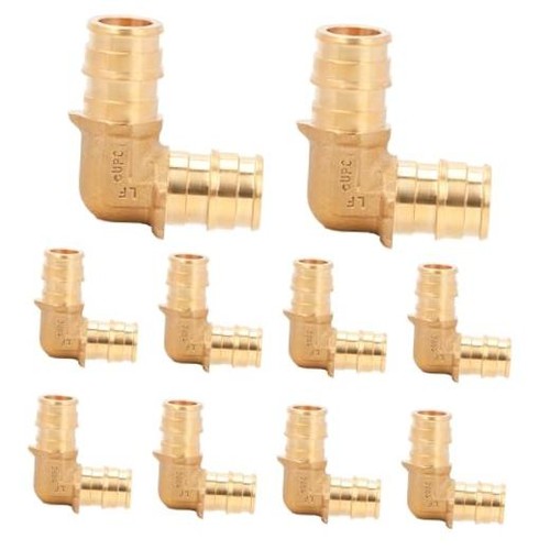 10PCS Pex-A Fitting Expansion 1/2" x 1/2" 90 Degree 1/2" Elbow Fittings-10 Pack