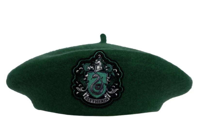 Universal Studios Harry Potter Slytherin Crest Beret New 