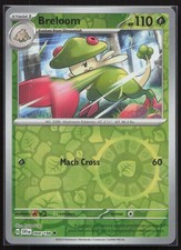 Breloom Scarlet & Violet Base Set 004/198 Reverse Holo SVI Pokemon TCG Card NM