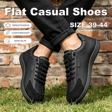 Unisex Stylish Low Top Wide Toe Shoes Men Non Slip Soft Comfort Outdoor Sneakers