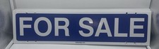 2 Pack For Sale Rider Real Estate Realtor 6"x24" Sign- 2 Sided Blue/White