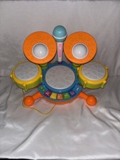 Juego de batería para niños - Incluye micrófono de juguete, para niños de 1 a 5 años juguete, sin baquetas