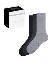 Falke Herren Socken Happy Box Uni Multipack M So Baumwolle Einfarbig 3 Paar,