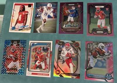 Panini Rashee Rice Xavier Worthy Rookie Lot Kansas City Chiefs NFL 