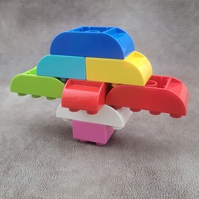8 DUPLO Lego Bricks Slope Inverted 98224 98252 Toy Kid Preschool Daycare Pretend