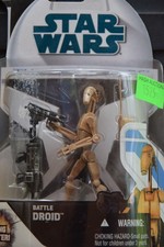 Star Wars The Clone Wars 7 Battle Droid Action Figure 1st Day Sticker Missing