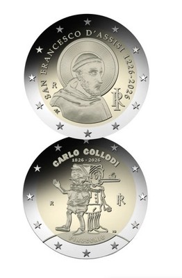 2 x 2  Italien 2026 Lose aus der Rolle - Pinocchio und Franz von Assisi