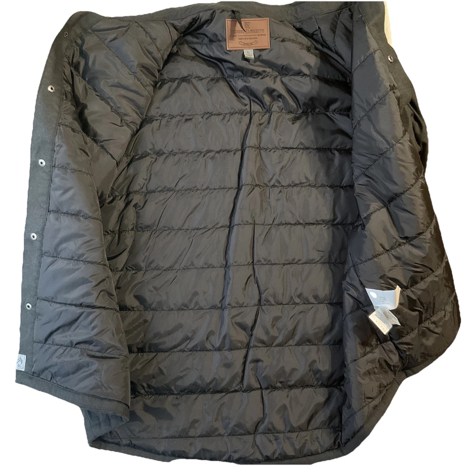 Rugged Elements Men Jacket L Charcoal Workwear Sn… - image 4