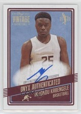 2021-22 Onyx Vintage Auto Mfiondu Kabengele #VAMK Auto 15tt