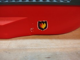 LEGO City #7207: Firefighter Boat Hull ONLY - Partial Stickers - Used