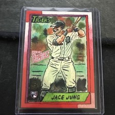 Jace Jung 2025 Topps Shoebox Treasures by Andy Friedman Rookie Stamp /99 #FL-6