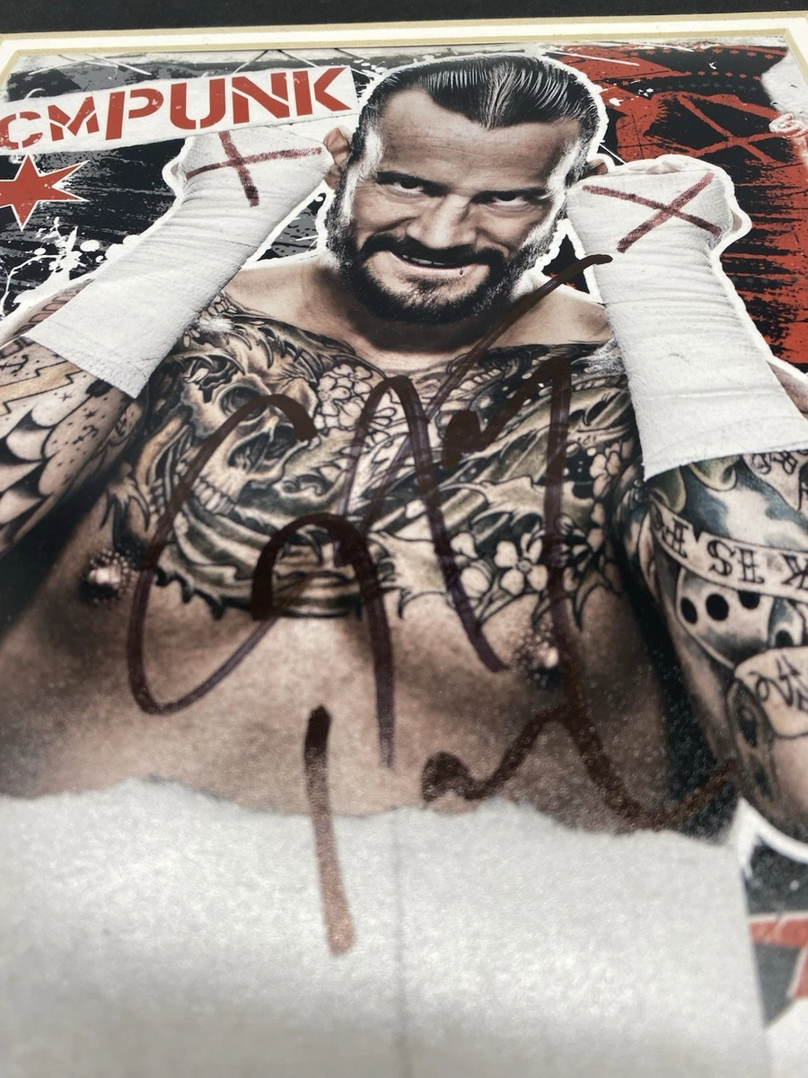 CM Punk Wrestling Original Autographed Photos for sale | eBay