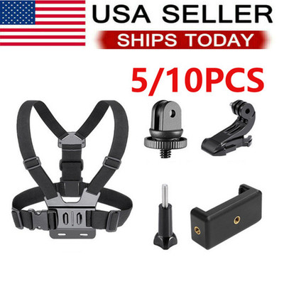 GoPro Hero Adjustable Chest Harness Strap Mount Accessories for iPhone Android