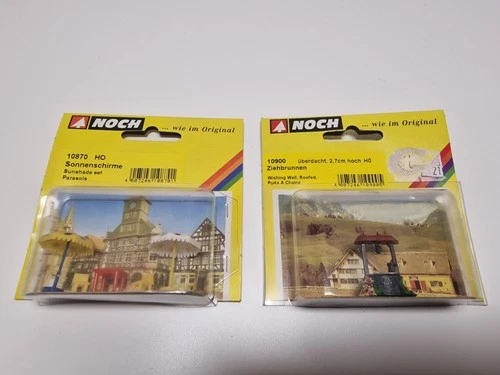 Noch H0 10870 Sonnenschirme Und 10900 Ziehbrunnen Ungeöffnet