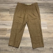 Austin Reed London England Men  s Brown Wool Pleated Pants 38 X 30