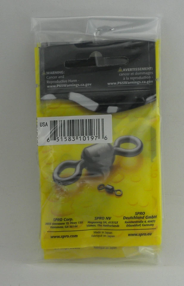 Spro SBSB03-5 Black Ball Bearing Interlock Snap Swivel  Size 3 16 lb 5CT - Image 3 of 3
