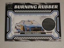 2024 Donruss Racing Burning Rubber Tire Relic Michael McDowell