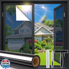 Coavas Window Privacy Film One Way, Window Tint for Home, Daytime Reflective 