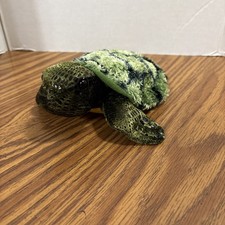 Aurora Green Turtle Plush Toy/Beanie, approx. 6"L