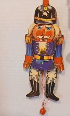 2 Nutcracker Tree Ornaments  Movable Arms And Legs, Retro, 7 Inches Tall