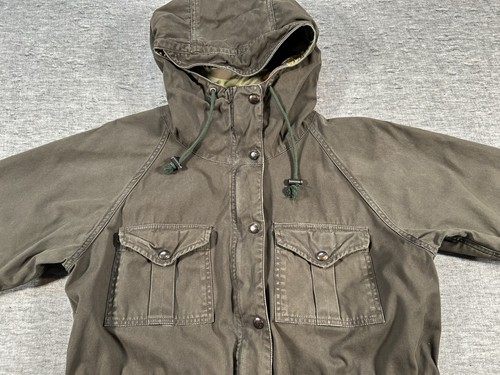 Polo Ralph Lauren Field Hunting Jacket Mens Small Green Zip-Up Hood Game Pocket - Picture 9 of 23