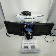 Audiovox 7" Dual Screen Mobile DVD System PV569701 Car Entertainment WORKS