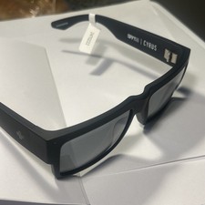 SPY OPTICS Cyrus SOSI Sunglasses Matte Black/Gray Silver Spectra Mirror NEW