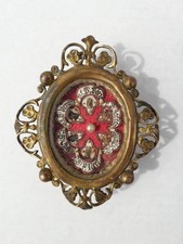 ANCIEN RELIQUAIRE PENDENTIF - 6 RELIQUES