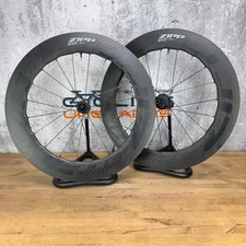 Low Mile! Zipp 858 NSW Carbon TT/Tri Tubeless Disc Bike Wheelset 1540g Cognition